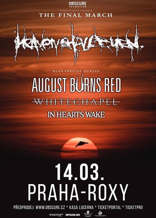 Live-report: Heaven Shall Burn/August Burns Red/Whitechapel/In Hearts Wake