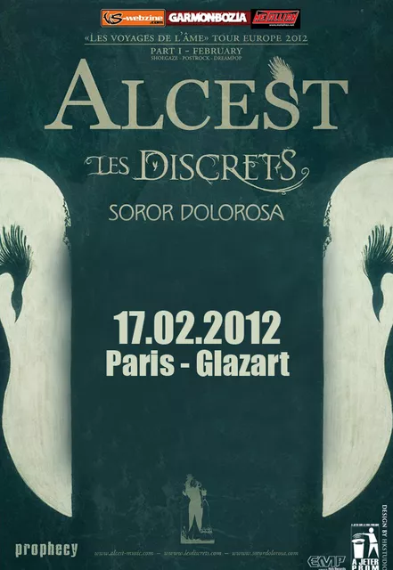 Alcest / Les Discrets / Soror Dolorosa – Le Glaz’Art – Paris (17/02/2012)